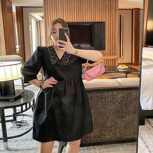 Loose dress with Hubble-bubble sleeve